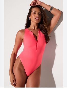 Fabletics Zip-Front One-Piece Swimsuit small ip-Front One-Piece Swimsuit